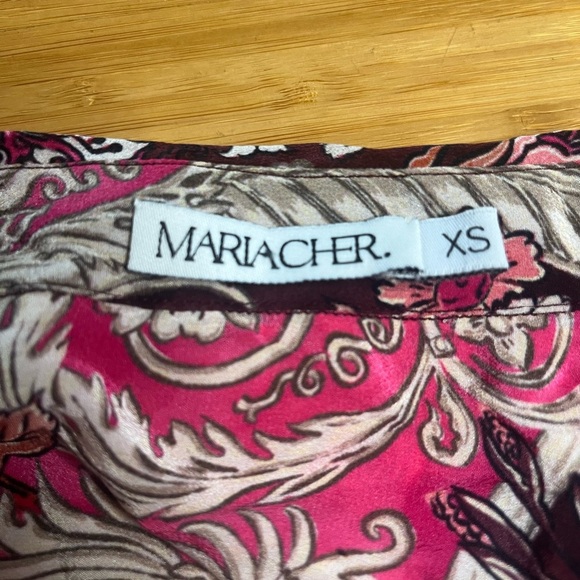 NWOT Maria Cher- Besula Pilar 100% Silk Button Down Blouse. Size XS. - Picture 4 of 9